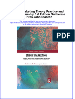 Textbook Ethnic Marketing Theory Practice and Entrepreneurship 1St Edition Guilherme D Pires John Stanton Ebook All Chapter PDF