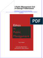 Download textbook Ethics In Public Management 2Nd Edition H George Frederickson ebook all chapter pdf 