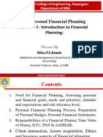 Unit No-1-Introduction to Financial Planning