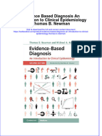 Download pdf Evidence Based Diagnosis An Introduction To Clinical Epidemiology Thomas B Newman ebook full chapter 