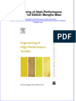 Download textbook Engineering Of High Performance Textiles 1St Edition Menghe Miao ebook all chapter pdf 