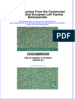 ebffiledoc_788Download textbook Eurocommunism From The Communist To The Radical European Left Yiannis Balampanidis ebook all chapter pdf 