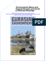 Download textbook Eurasian Environments Nature And Ecology In Imperial Russian And Soviet History Nicholas Breyfogle ebook all chapter pdf 