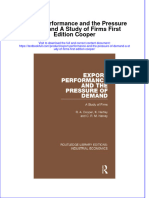 Textbook Export Performance and The Pressure of Demand A Study of Firms First Edition Cooper Ebook All Chapter PDF