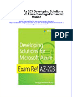 PDF Exam Ref Az 203 Developing Solutions For Microsoft Azure Santiago Fernandez Munoz Ebook Full Chapter