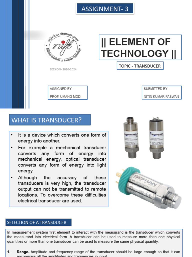 Understanding Transducers in Technology | PDF | Inductor | Piezoelectricity