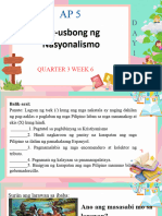 Pag-Usbong NG Nasyonalismo: Quarter 3 Week 6