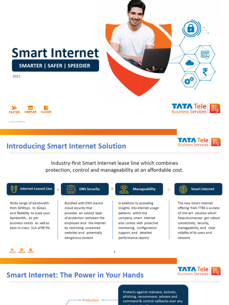 Smart Internet: Secure Leased Line Solution | PDF | Internet | Domain ...