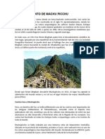 DESCUBRIMIENTO DE MACHU PICCHU