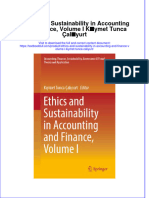 Download pdf Ethics And Sustainability In Accounting And Finance Volume I Kiymet Tunca Caliyurt ebook full chapter 