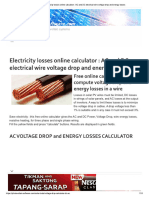 Electricity Losses Online Calculator - ..