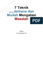 7 Teknik Sederhana Dan Mudah Mengatasi Masalah