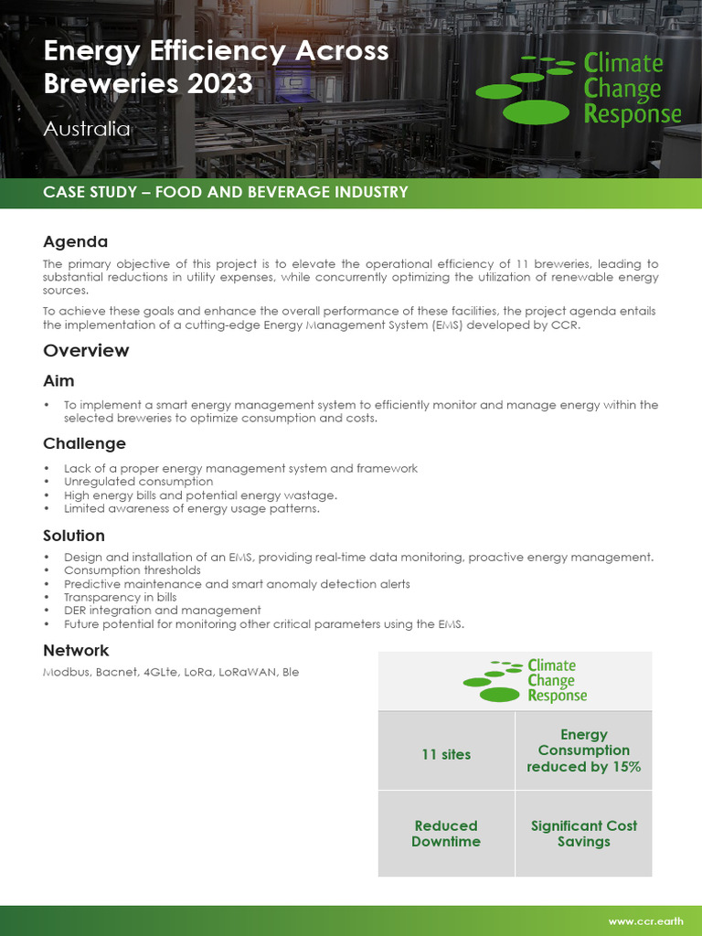 City of Food and Beverage Industry | PDF | Energy Management ...