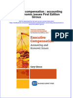 Textbook Executive Compensation Accounting and Economic Issues First Edition Giroux Ebook All Chapter PDF