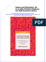 Download textbook Existentialism And Education An Introduction To Otto Friedrich Bollnow 1St Edition Ralf Koerrenz Auth ebook all chapter pdf 