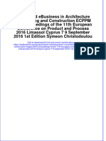 Download textbook Ework And Ebusiness In Architecture Engineering And Construction Ecppm 2016 Proceedings Of The 11Th European Conference On Product And Process 2016 Limassol Cyprus 7 9 September 2016 1St Edition Symeo ebook all chapter pdf 