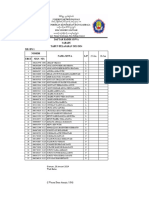 Absen Siswa Untuk Acara Keluar