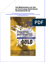 Textbook Essential Mathematics For The Australian Curriculum Gold David Greenwood Et Al Ebook All Chapter PDF
