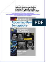 Textbook Essentials of Abdomino Pelvic Sonography A Handbook For Practitioners First Edition Swati Goyal Ebook All Chapter PDF