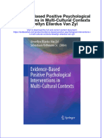 PDF Evidence Based Positive Psychological Interventions in Multi Cultural Contexts Llewellyn Ellardus Van Zyl Ebook Full Chapter