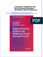 Textbook Exploring Emotions Aesthetics and Wellbeing in Science Education Research 1St Edition Alberto Bellocchi Ebook All Chapter PDF