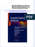 Full Chapter Essential Sports Medicine A Clinical Guide For Students and Residents 2Nd Edition Gerardo Miranda Comas PDF