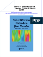 Textbook Finite Difference Methods in Heat Transfer Second Edition M Necati Ozisik Ebook All Chapter PDF