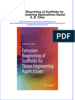 Textbook Extrusion Bioprinting of Scaffolds For Tissue Engineering Applications Daniel X B Chen Ebook All Chapter PDF