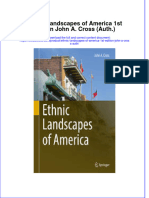 Download textbook Ethnic Landscapes Of America 1St Edition John A Cross Auth ebook all chapter pdf 