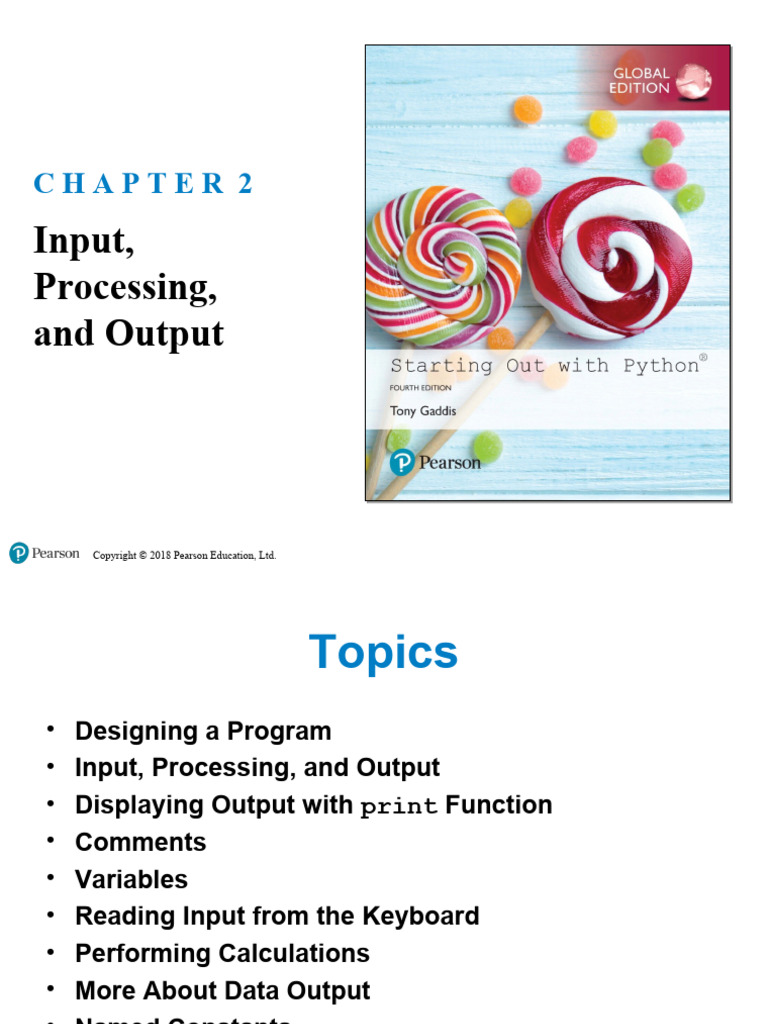 Gaddis Python 4e Chapter 02 PPT - combinedForLesson2 | PDF | Variable ...