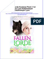 Textbook Fallen Lorde Kootenai Pack 3 1St Edition Lynn Katzenmeyer Katzenmeyer Lynn Ebook All Chapter PDF