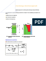 Vertical Gravity Drainage Theory