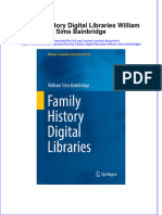 Download textbook Family History Digital Libraries William Sims Bainbridge ebook all chapter pdf 