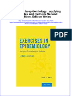 Download pdf Exercises In Epidemiology Applying Principles And Methods Second Edition Edition Weiss ebook full chapter 