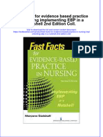 Download textbook Fast Facts For Evidence Based Practice In Nursing Implementing Ebp In A Nutshell 2Nd Edition Coll ebook all chapter pdf 