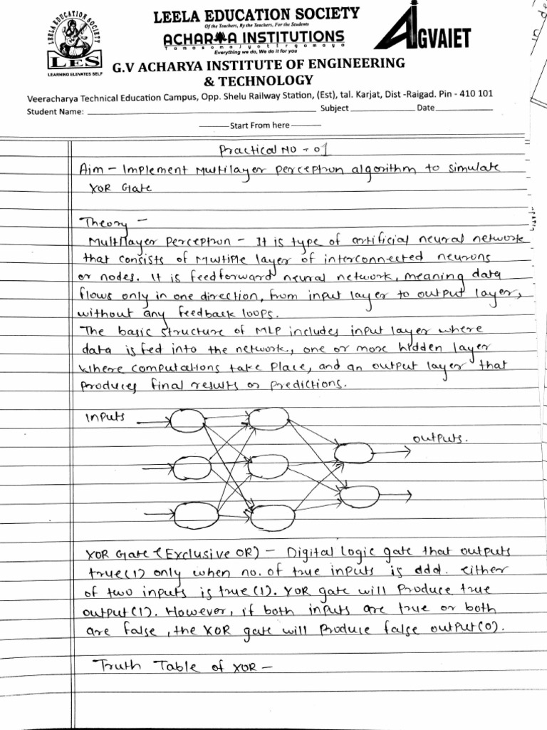 DL 1 Practical PDF — free download