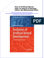Textbook Evolution of Artificial Neural Development in Search of Learning Genes 1St Edition Gul Muhammad Khan Ebook All Chapter PDF
