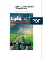 Download pdf Exploring Management John R Schermerhorn ebook full chapter 