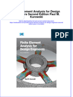 Download textbook Finite Element Analysis For Design Engineers Second Edition Paul M Kurowski ebook all chapter pdf 