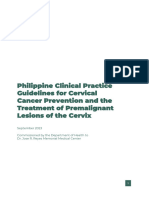 (CPG) Philippine Clinical Practice Guidelines For Cervical Cancer Prevention and The Treatment of Premalignant Lesions of The Cervix