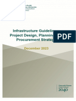 Infrastructure Guidelines-Project Design, Planning and Procurement Strategy