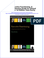 Textbook Executive Functioning A Comprehensive Guide For Clinical Practice 1St Edition Yana Suchy Ebook All Chapter PDF