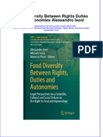 Textbook Food Diversity Between Rights Duties and Autonomies Alessandro Isoni Ebook All Chapter PDF