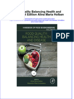 Textbook Food Quality Balancing Health and Disease 1St Edition Alina Maria Holban Ebook All Chapter PDF