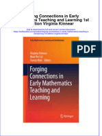 Textbook Forging Connections in Early Mathematics Teaching and Learning 1St Edition Virginia Kinnear Ebook All Chapter PDF