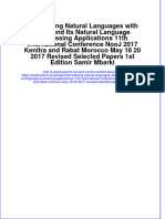 Download textbook Formalizing Natural Languages With Nooj And Its Natural Language Processing Applications 11Th International Conference Nooj 2017 Kenitra And Rabat Morocco May 18 20 2017 Revised Selected Papers 1St Ed ebook all chapter pdf 