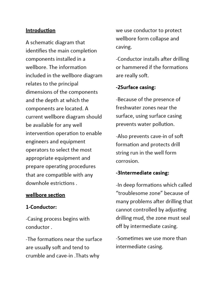 Introduction | PDF | Casing (Borehole) | Borehole