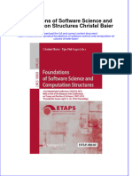 Textbook Foundations of Software Science and Computation Structures Christel Baier Ebook All Chapter PDF