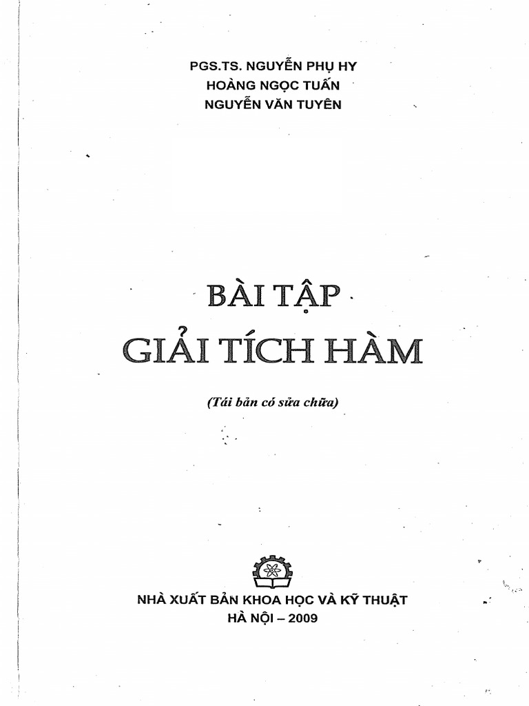 Bai tap giai tich ham pdf linear algebra functions and mappings
