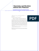 Textbook Formal Geometry and Bordism Operations Eric Peterson Ebook All Chapter PDF